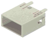 Harting Han module adapter, male, pebble grey Harting